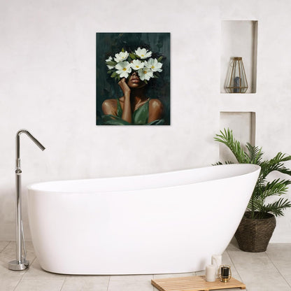 Rustic Yellow Floral Wall Art for Bathroom, Yellow and Gray Flower Butterfly on Rustic Wood Canvas Wall Art Country Wildflower pictures for Living Room Bedroom Wall Decor,16L X 12W inches