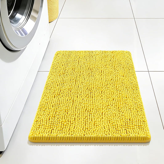 Bathroom Rugs 24x17, Bath Mats for Bathroom Non Slip with Rubber Backing,High Absorbent Microfiber Bath Rugs Quick Drying, Machine Washable, Durable Decor