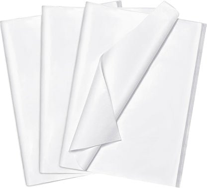 100 Sheets White Tissue Paper 20"X14" Tissue Paper for Gift Bags, Gift Wrapping Tissue, Christmas Tissue Paper Anniversary Holiday Decoration Arts Craft
