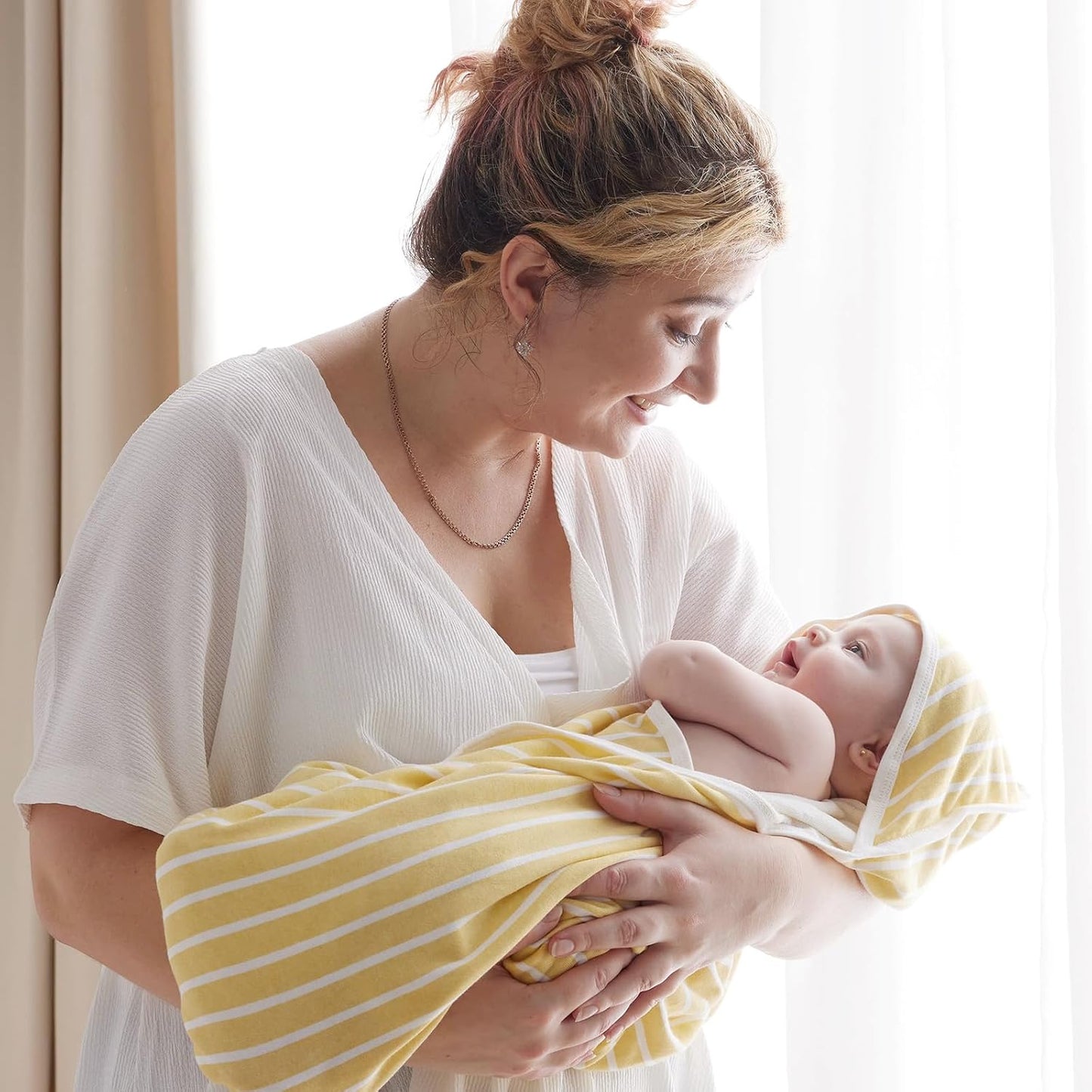 Baby Towel with Hooded - Ultra Soft & Absorbent Large Bath Towel Set for Comfort & Gentle on Baby's Skin - Med Thick& Durable -Shower Gift & Bath Essential for Newborn, Infant, Toddler