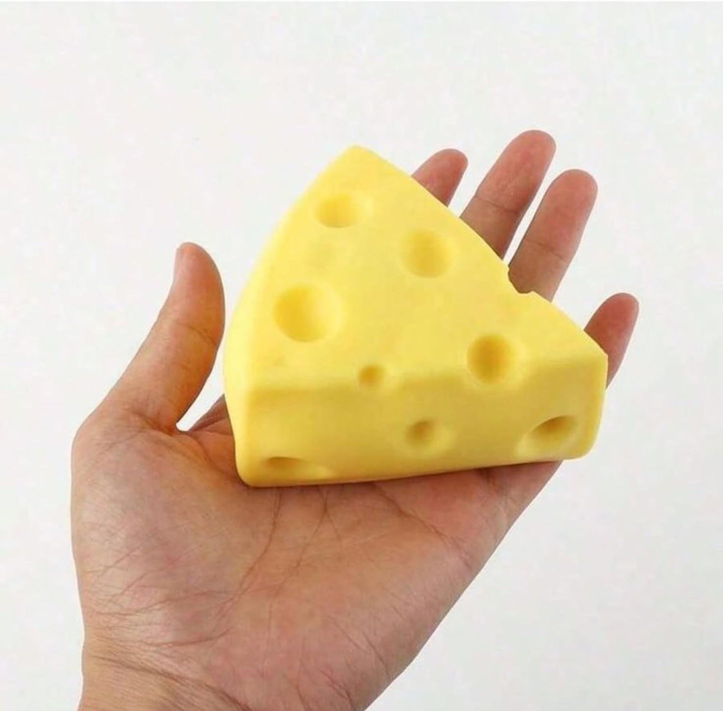 1 Pc Cheese Squishy – Squishy Cheese Triangle, Yellow Squeeze Toy for Stress Relief, Sensory Fidget Gift for Stressesd Peoples & Adults (2.76 in)