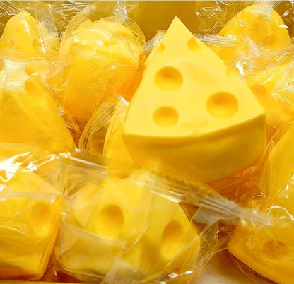 1 Pc Cheese Squishy – Squishy Cheese Triangle, Yellow Squeeze Toy for Stress Relief, Sensory Fidget Gift for Stressesd Peoples & Adults (2.76 in)
