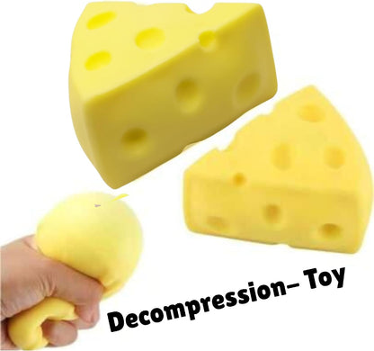 1 Pc Cheese Squishy – Squishy Cheese Triangle, Yellow Squeeze Toy for Stress Relief, Sensory Fidget Gift for Stressesd Peoples & Adults (2.76 in)