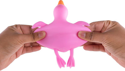 Stress Relief Squeezing Rubber Jelly Ducks for Kids and Adults - Anti-Stress, Help Anxiety and Improve Focus, ADHD Sensory Toys Gift Set for Classroom Prize, Party Goodie Bag (6 Pack)