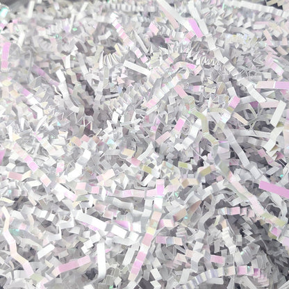Crinkle Cut Paper Shred Filler, Shredded Paper for Gift Box, Crinkle Paper Cut Paper Easter Grass Tissue Paper for Gift Wrapping & Basket Filling（Light Yellow）