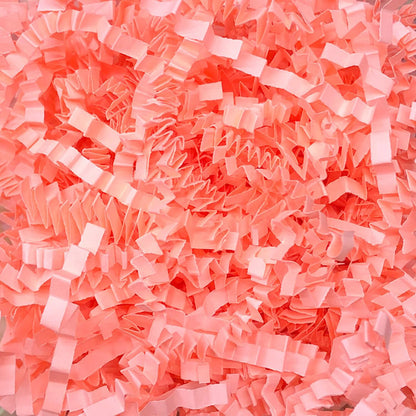 Crinkle Cut Paper Shred Filler, Shredded Paper for Gift Box, Crinkle Paper Cut Paper Easter Grass Tissue Paper for Gift Wrapping & Basket Filling（Light Yellow）