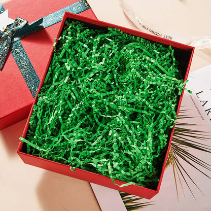 Crinkle Cut Paper Shred Filler, Shredded Paper for Gift Box, Crinkle Paper Cut Paper Easter Grass Tissue Paper for Gift Wrapping & Basket Filling（Light Yellow）