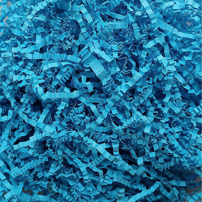Crinkle Cut Paper Shred Filler, Shredded Paper for Gift Box, Crinkle Paper Cut Paper Easter Grass Tissue Paper for Gift Wrapping & Basket Filling（Light Yellow）