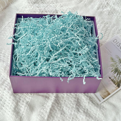 Crinkle Cut Paper Shred Filler, Shredded Paper for Gift Box, Crinkle Paper Cut Paper Easter Grass Tissue Paper for Gift Wrapping & Basket Filling（Light Yellow）