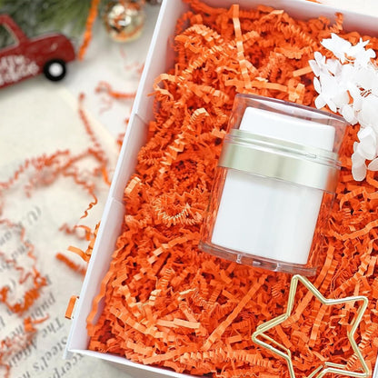 Crinkle Cut Paper Shred Filler, Shredded Paper for Gift Box, Crinkle Paper Cut Paper Easter Grass Tissue Paper for Gift Wrapping & Basket Filling（Light Yellow）
