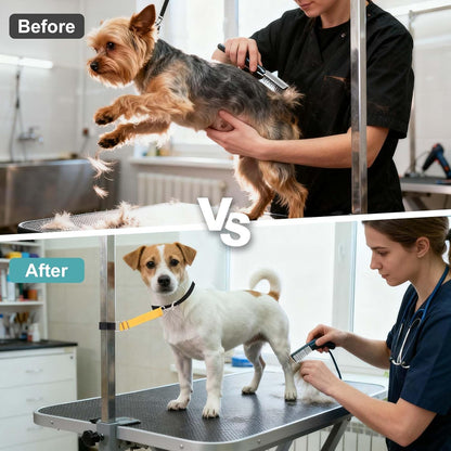 Dog Grooming Loop, Dog Grooming Harness Table Arm Accessories Adjustable Secure and Stable Extender Bathing Restraint Leashes (Yellow/Orange, 2 Pcs), for Pet Bathing