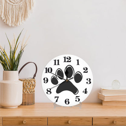 Yellow Lemon Wall Clock Battery Operated 10 in Round Wall Clocks Slilent Non Ticking Quartz Analog Clock for Bedroom Kids Living Room Classroom Decor