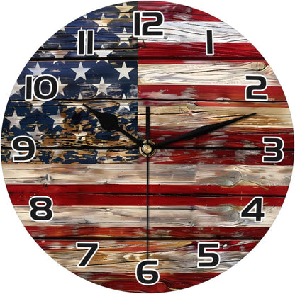 Yellow Lemon Wall Clock Battery Operated 10 in Round Wall Clocks Slilent Non Ticking Quartz Analog Clock for Bedroom Kids Living Room Classroom Decor
