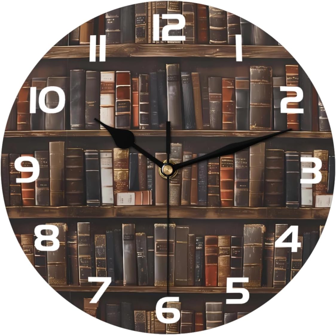 Yellow Lemon Wall Clock Battery Operated 10 in Round Wall Clocks Slilent Non Ticking Quartz Analog Clock for Bedroom Kids Living Room Classroom Decor