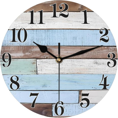 Yellow Lemon Wall Clock Battery Operated 10 in Round Wall Clocks Slilent Non Ticking Quartz Analog Clock for Bedroom Kids Living Room Classroom Decor