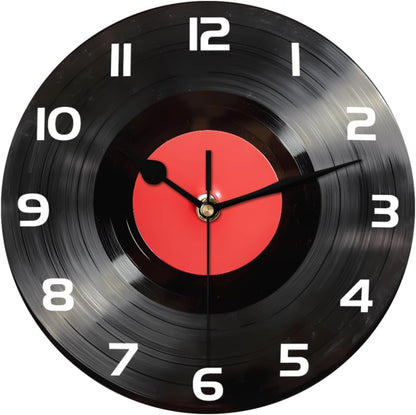 Yellow Lemon Wall Clock Battery Operated 10 in Round Wall Clocks Slilent Non Ticking Quartz Analog Clock for Bedroom Kids Living Room Classroom Decor