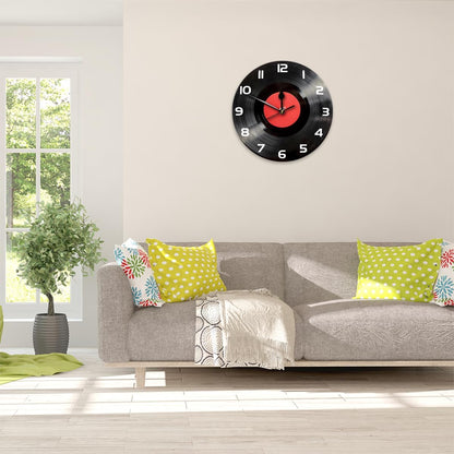 Yellow Lemon Wall Clock Battery Operated 10 in Round Wall Clocks Slilent Non Ticking Quartz Analog Clock for Bedroom Kids Living Room Classroom Decor