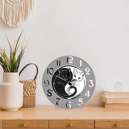 Yellow Lemon Wall Clock Battery Operated 10 in Round Wall Clocks Slilent Non Ticking Quartz Analog Clock for Bedroom Kids Living Room Classroom Decor