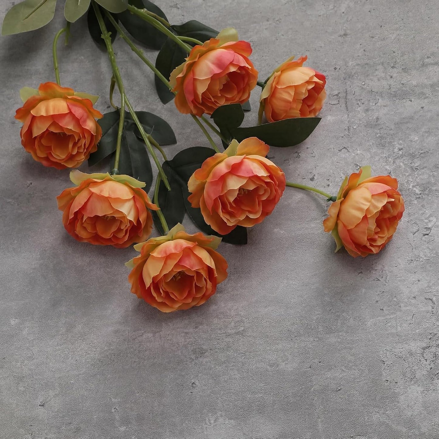 6 Pcs 32" Large Yellow Artificial Peonies Stems Flowers, Real Look Faux Silk Peony Bouquet 42 Heads Total for Vase Filler, Farmhouse Rustic Neutral Home Decor, Wedding Centerpieces