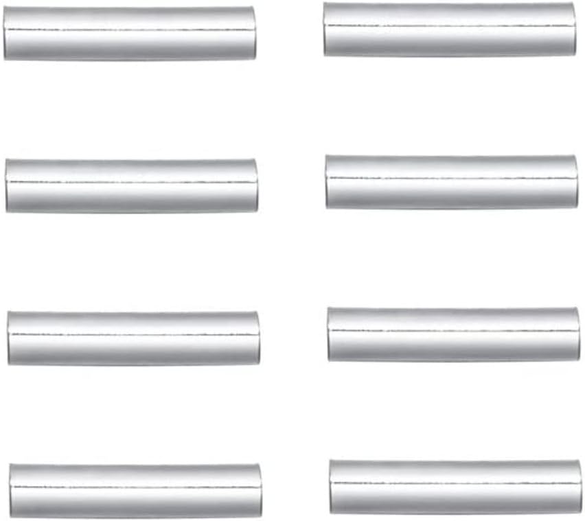 100pcs Adabele Tarnish Resistant Gold Straight Tube Beads 10mm, Hole 1.2mm | Premium 18K Yellow Gold Plated, Sleek Hollow Metal Straight Pipes Spacer Tubes for Craft Jewelry Making Bracelets