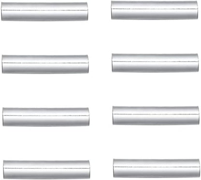 100pcs Adabele Tarnish Resistant Gold Straight Tube Beads 10mm, Hole 1.2mm | Premium 18K Yellow Gold Plated, Sleek Hollow Metal Straight Pipes Spacer Tubes for Craft Jewelry Making Bracelets
