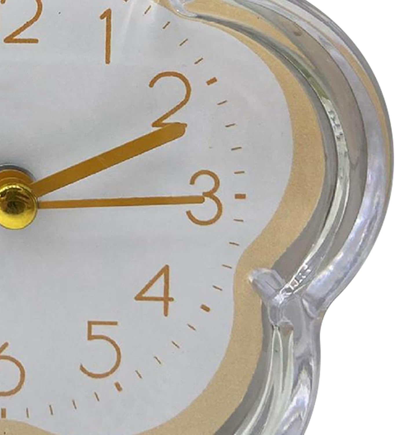 Cute Alarm Clock Flower Minimalist Design Modeling Digital Pointer Low Noise Small Alarm Clock for Living Room Bedroom Bedside Desktop Yellow