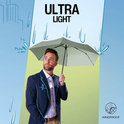 US.050 Ultra Light Pocket Size Manual Rain Umbrella with Carrying Case