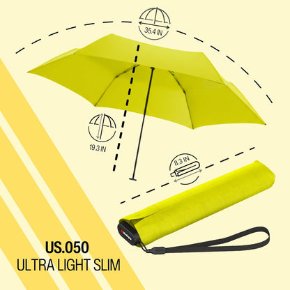 US.050 Ultra Light Pocket Size Manual Rain Umbrella with Carrying Case