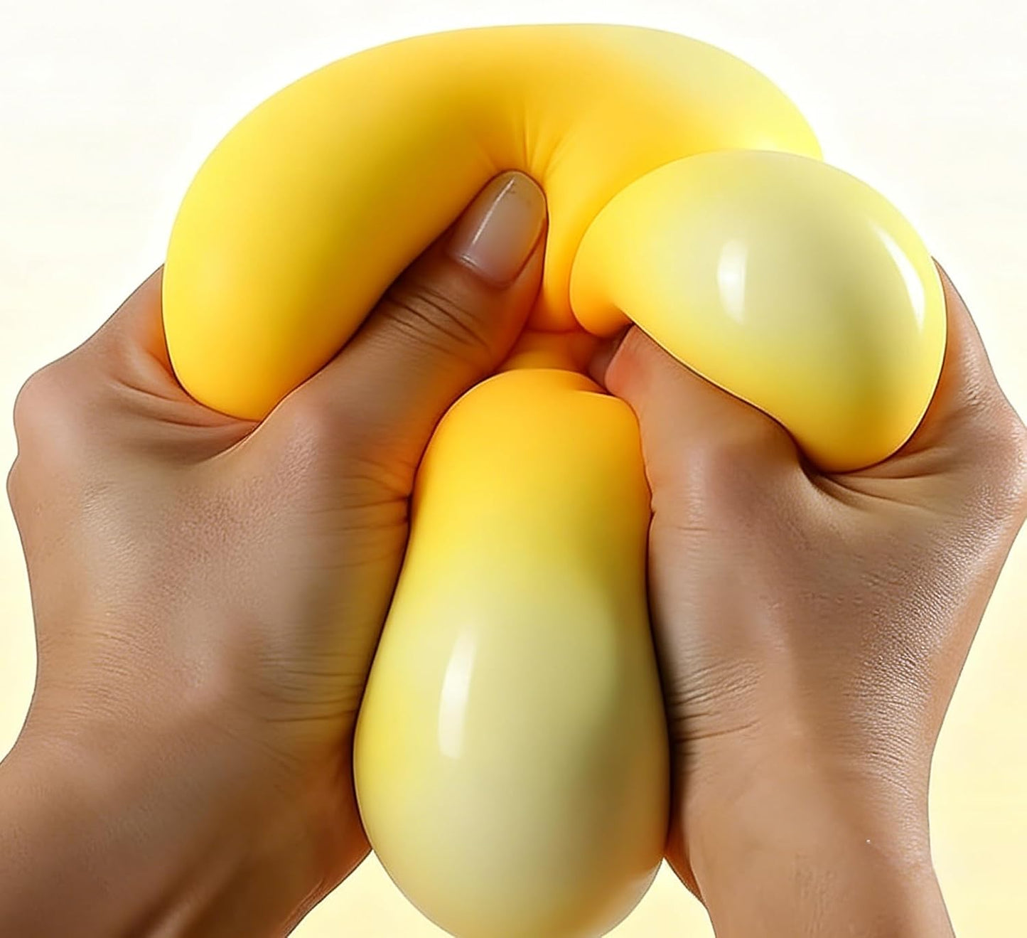 Yellow Cube Cheese Squishy Fidget Toy, Rising Cheese Block Squeeze Toy, Sensory Stress Relief Squishies Toy for Kids Adults, Autism Anxiety Relief Desk Novelty Gift(3 inch)