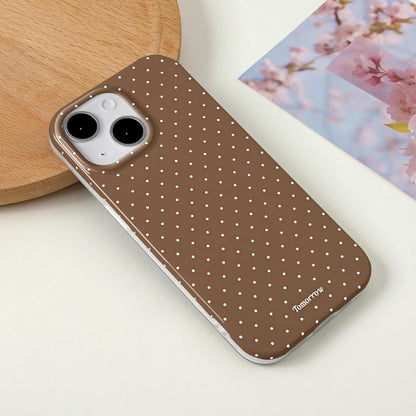 Compatible with iPhone 13/iPhone 14 Case with Cute Fashion Polka Dot Aesthetics Design Simple Cases for Soft TPU Slim Protection Cover-Lemon-Yellow - Colors B