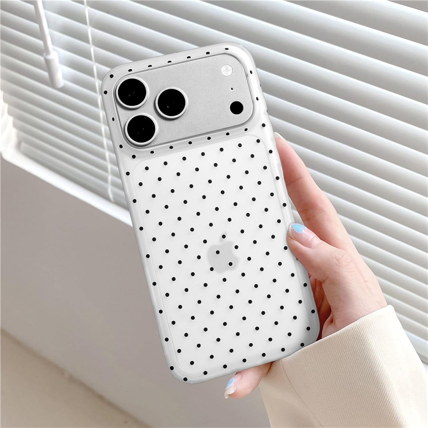 Compatible with iPhone 13/iPhone 14 Case with Cute Fashion Polka Dot Aesthetics Design Simple Cases for Soft TPU Slim Protection Cover-Lemon-Yellow - Colors B
