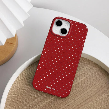 Compatible with iPhone 13/iPhone 14 Case with Cute Fashion Polka Dot Aesthetics Design Simple Cases for Soft TPU Slim Protection Cover-Lemon-Yellow - Colors B