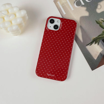 Compatible with iPhone 13/iPhone 14 Case with Cute Fashion Polka Dot Aesthetics Design Simple Cases for Soft TPU Slim Protection Cover-Lemon-Yellow - Colors B