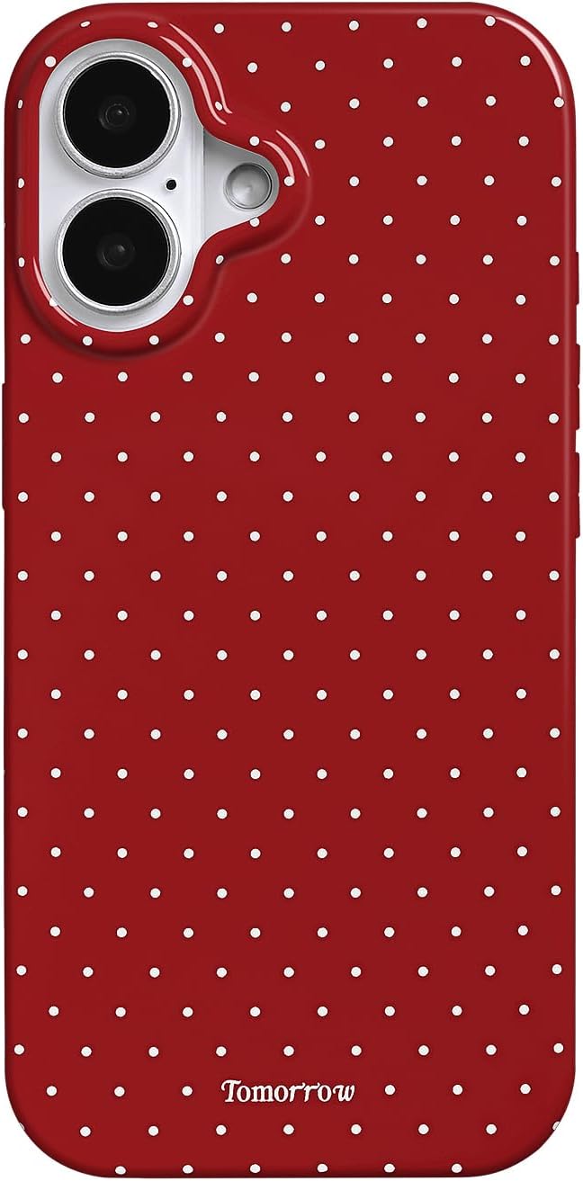 Compatible with iPhone 13/iPhone 14 Case with Cute Fashion Polka Dot Aesthetics Design Simple Cases for Soft TPU Slim Protection Cover-Lemon-Yellow - Colors B
