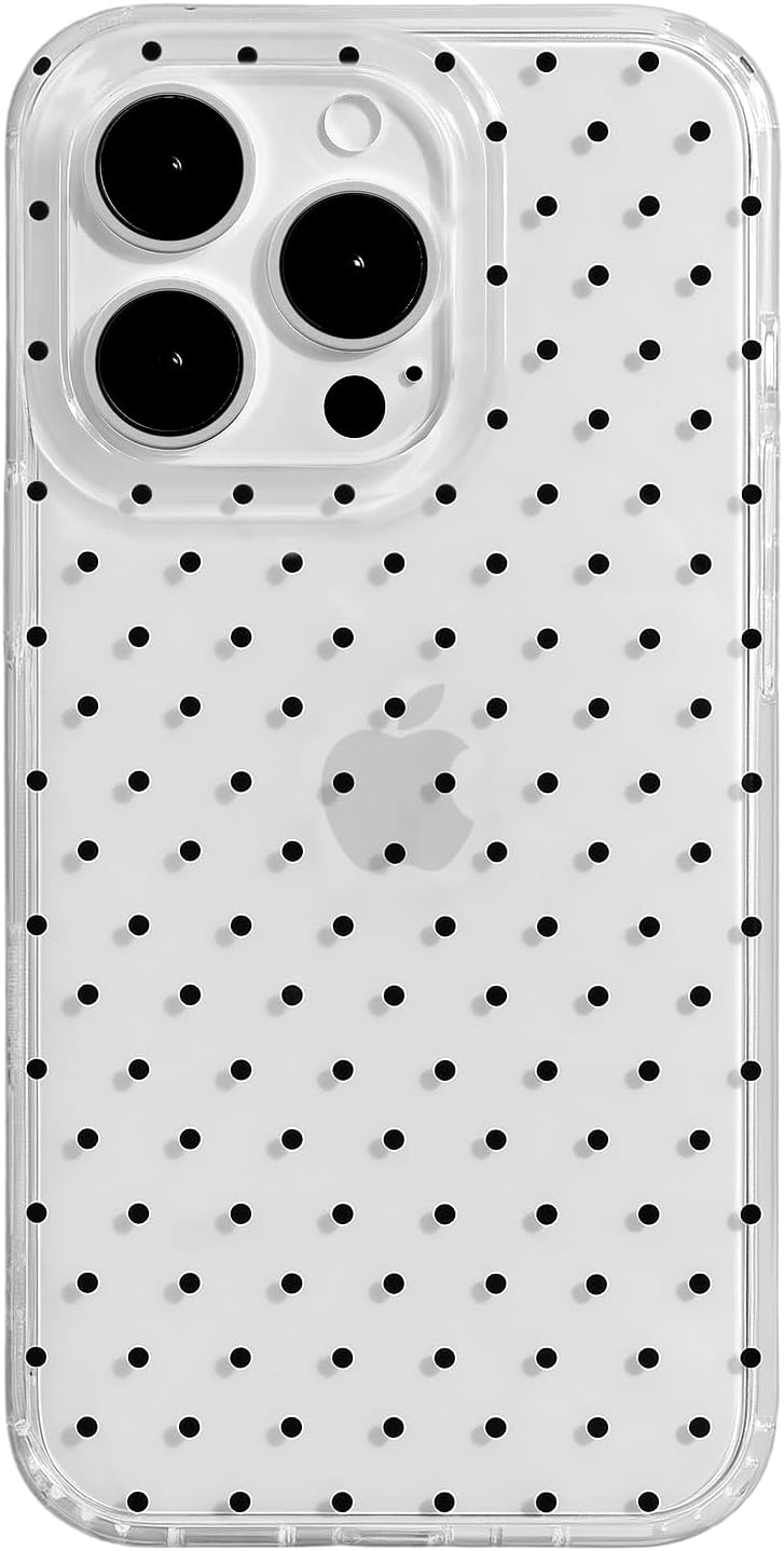 Compatible with iPhone 13/iPhone 14 Case with Cute Fashion Polka Dot Aesthetics Design Simple Cases for Soft TPU Slim Protection Cover-Lemon-Yellow - Colors B