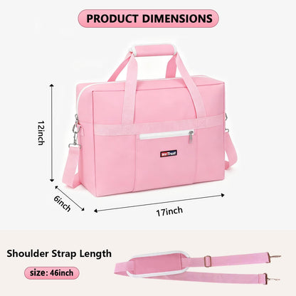 Gym Bag for Women Men, Water-Resistant Duffle Bag for Travel Sports, Lightweight Carry On Bag with Handles and Detachable Shoulder Strap (Yellow)
