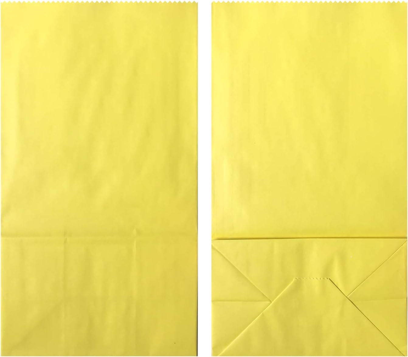 Medium Party Favor Paper Bags for Party Celebration Treated Paper Bags 5.10X3.10X9.4 inches(24 CT)… (Yellow)