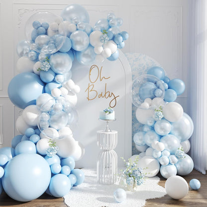 Yellow Balloon Arch Kit for Baby Shower Bridal Shower Decorations | 108Pcs Double Stuffed Pearl Yellow Pastel Yellow White Clear Balloons, Wedding Engagement Birthday Party Decorations
