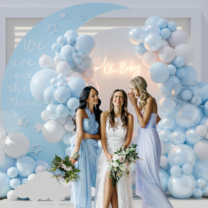 Yellow Balloon Arch Kit for Baby Shower Bridal Shower Decorations | 108Pcs Double Stuffed Pearl Yellow Pastel Yellow White Clear Balloons, Wedding Engagement Birthday Party Decorations