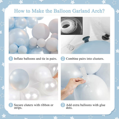 Yellow Balloon Arch Kit for Baby Shower Bridal Shower Decorations | 108Pcs Double Stuffed Pearl Yellow Pastel Yellow White Clear Balloons, Wedding Engagement Birthday Party Decorations