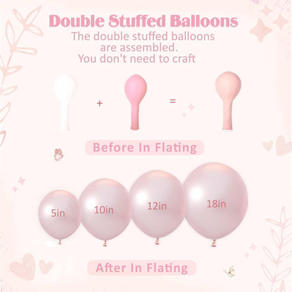 Yellow Balloon Arch Kit for Baby Shower Bridal Shower Decorations | 108Pcs Double Stuffed Pearl Yellow Pastel Yellow White Clear Balloons, Wedding Engagement Birthday Party Decorations