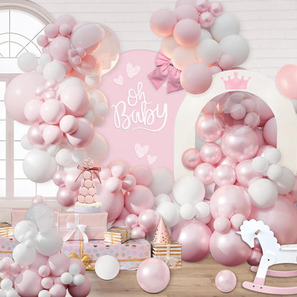 Yellow Balloon Arch Kit for Baby Shower Bridal Shower Decorations | 108Pcs Double Stuffed Pearl Yellow Pastel Yellow White Clear Balloons, Wedding Engagement Birthday Party Decorations