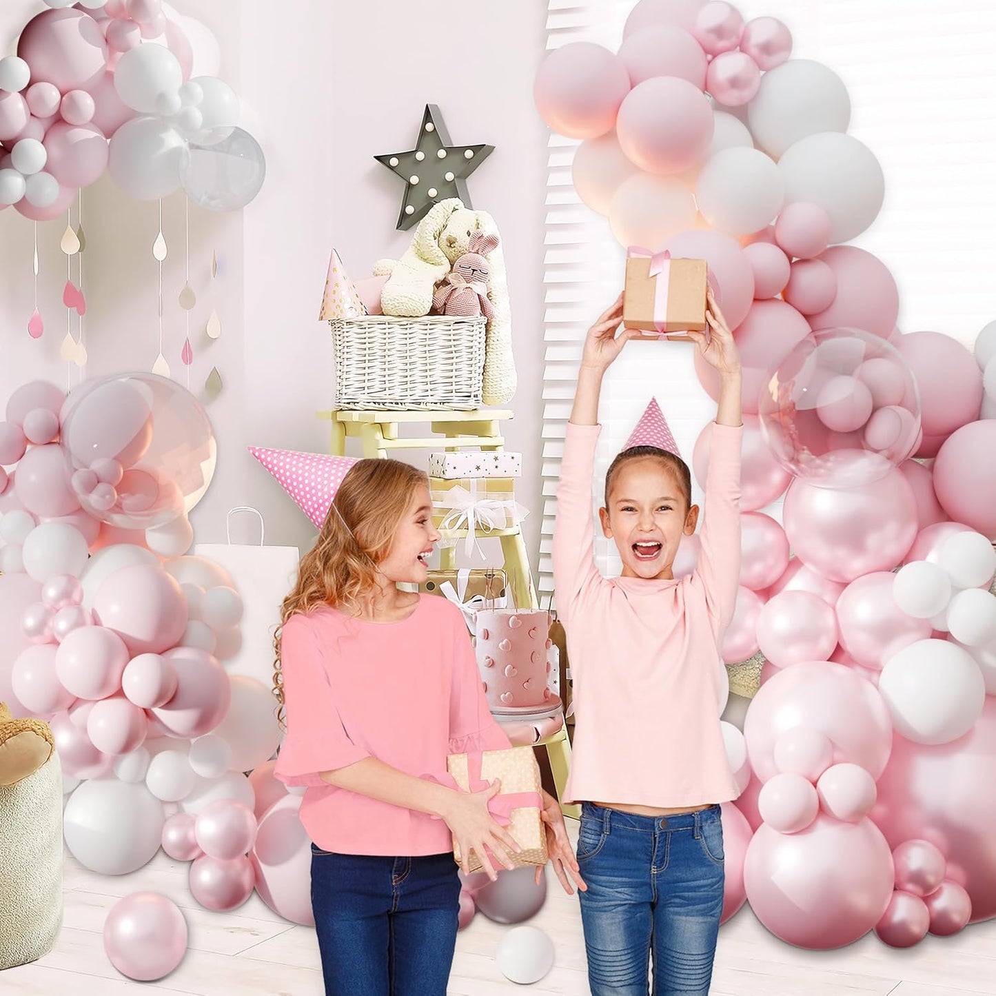 Yellow Balloon Arch Kit for Baby Shower Bridal Shower Decorations | 108Pcs Double Stuffed Pearl Yellow Pastel Yellow White Clear Balloons, Wedding Engagement Birthday Party Decorations