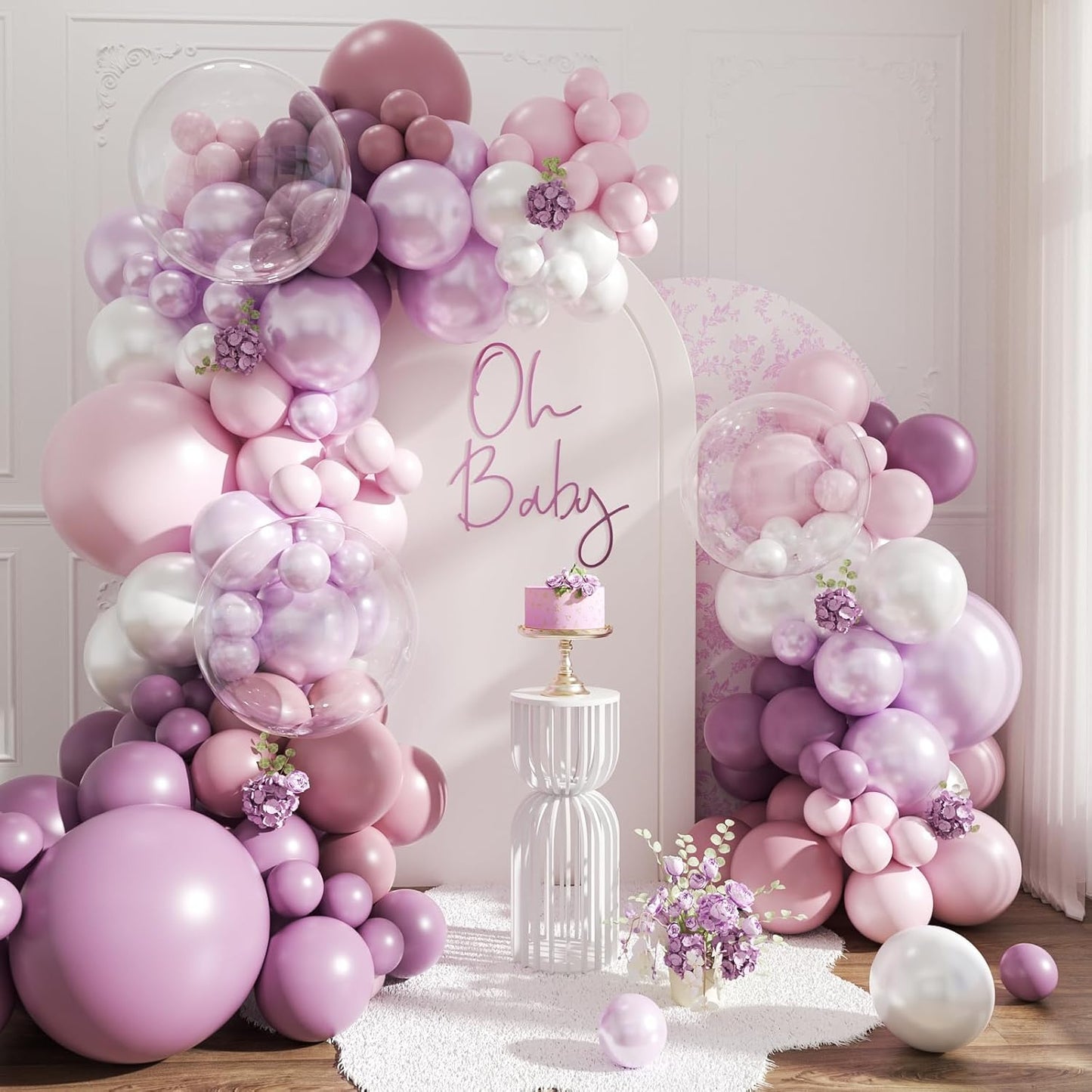 Yellow Balloon Arch Kit for Baby Shower Bridal Shower Decorations | 108Pcs Double Stuffed Pearl Yellow Pastel Yellow White Clear Balloons, Wedding Engagement Birthday Party Decorations