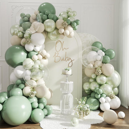Yellow Balloon Arch Kit for Baby Shower Bridal Shower Decorations | 108Pcs Double Stuffed Pearl Yellow Pastel Yellow White Clear Balloons, Wedding Engagement Birthday Party Decorations