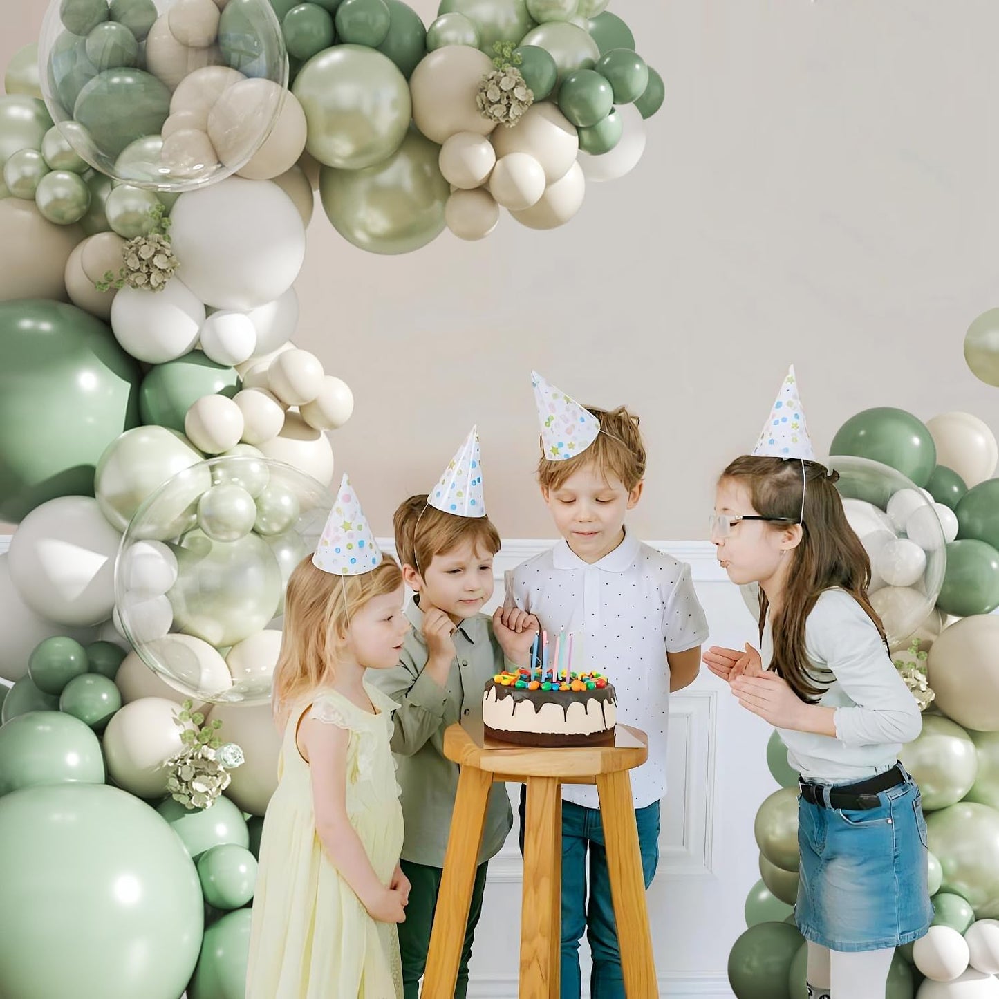 Yellow Balloon Arch Kit for Baby Shower Bridal Shower Decorations | 108Pcs Double Stuffed Pearl Yellow Pastel Yellow White Clear Balloons, Wedding Engagement Birthday Party Decorations