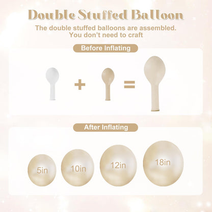 Yellow Balloon Arch Kit for Baby Shower Bridal Shower Decorations | 108Pcs Double Stuffed Pearl Yellow Pastel Yellow White Clear Balloons, Wedding Engagement Birthday Party Decorations