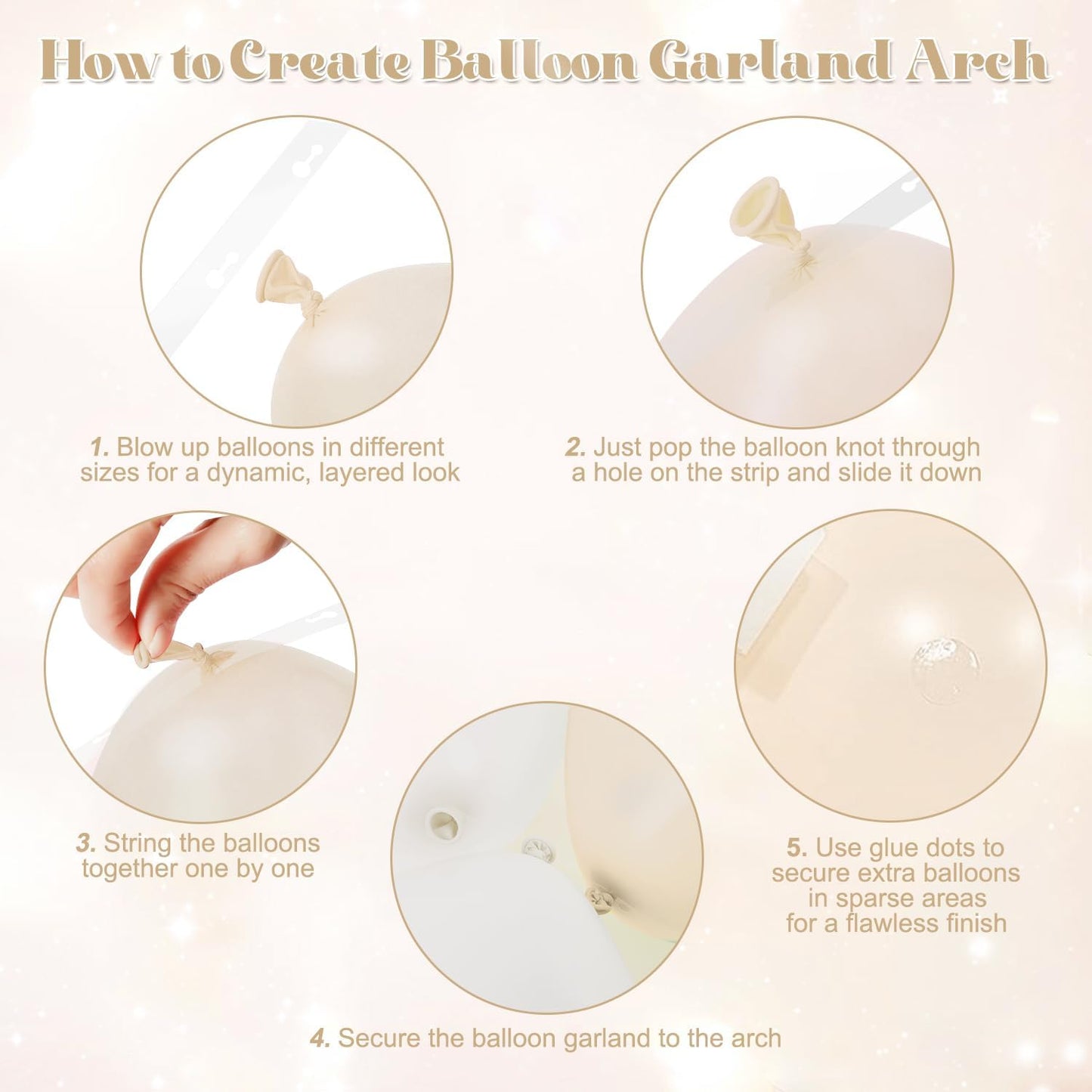 Yellow Balloon Arch Kit for Baby Shower Bridal Shower Decorations | 108Pcs Double Stuffed Pearl Yellow Pastel Yellow White Clear Balloons, Wedding Engagement Birthday Party Decorations