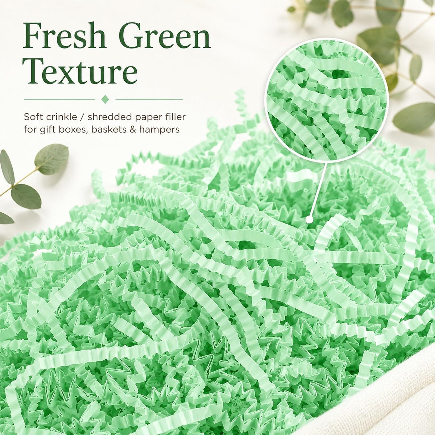 Light Yellow Crinkle Paper Filler 1 LB, Recyclable Crinkle Cut Paper Shred for Easter Baskets, Spring Gift Boxes, Baby Shower Favors, Party Supplies, DIY Crafts and Gift Packaging