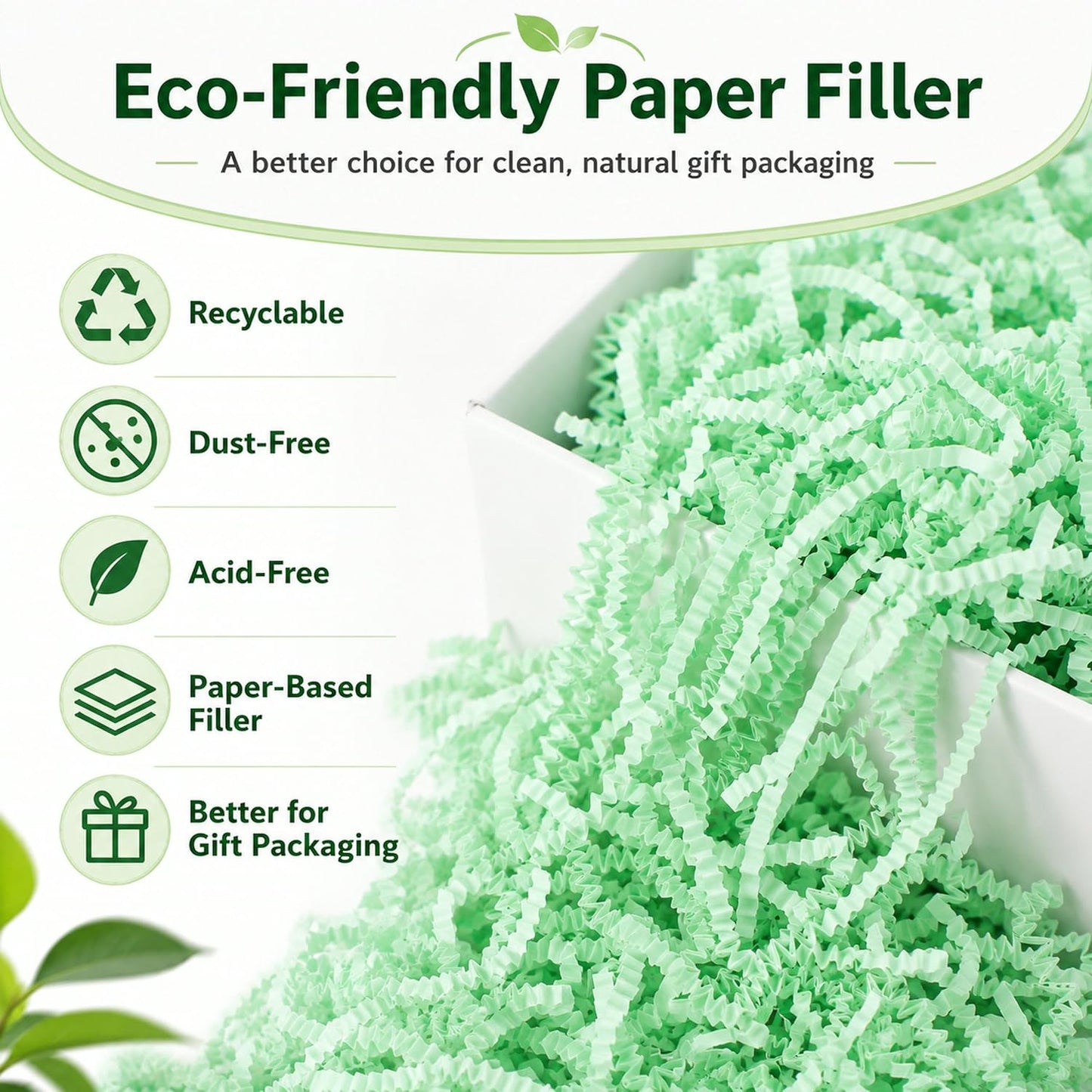 Light Yellow Crinkle Paper Filler 1 LB, Recyclable Crinkle Cut Paper Shred for Easter Baskets, Spring Gift Boxes, Baby Shower Favors, Party Supplies, DIY Crafts and Gift Packaging